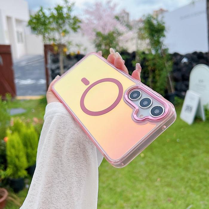 OEM - Mobilskal till Samsung Galaxy S26 Plus Magnetiskt Färgändrande TPU - Rosa