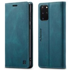AUTSPACE - AUTSPACE A01 Pl&aring;nboksfodral f&ouml;r Samsung Galaxy S20 Plus Konstl&auml;der - Bl&aring;