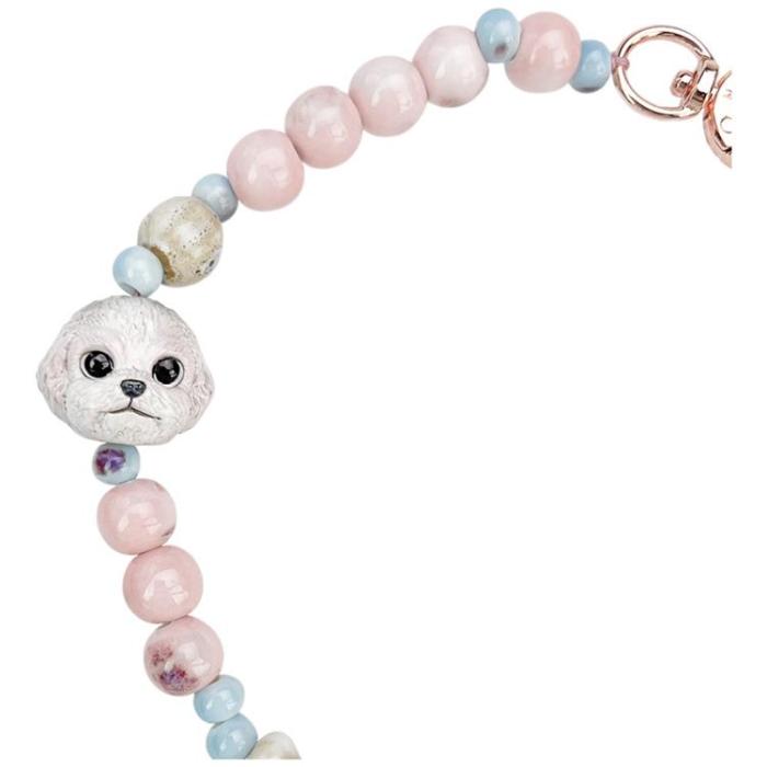 NIMMY - Nimmy Mobilrem Väska berlock Big Eye Cute Pets 2.0 - Rosa