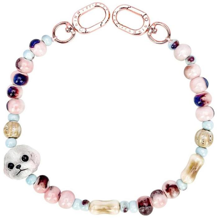 NIMMY - Nimmy Mobilrem Väska berlock Big Eye Cute Pets 2.0 - Rosa