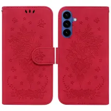OEM - Samsung Galaxy S26 / S26 Pro Pl&aring;nboksfodral Konstl&auml;der - R&ouml;d