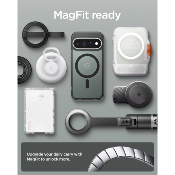 Spigen - Spigen Mobilskal För Google Pixel 11 Pro Magsafe Ultra Hybrid - Frost/Svart