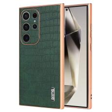 AZNS - AZNS Samsung Galaxy S24 Ultra Fodral KonstL&auml;der - Gr&ouml;n