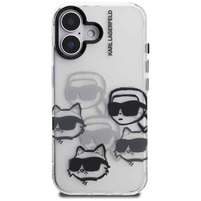 KARL LAGERFELD - Karl Lagerfeld iPhone 16 Mobilskal IML Multi K&C Head
