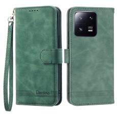 DIERFENG - DIERFENG DF-03 Pl&aring;nboksfodral f&ouml;r Xiaomi 13 Pro 5G Konstl&auml;der - Gr&ouml;n
