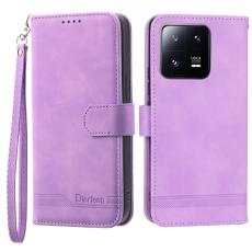 DIERFENG - DIERFENG DF-03 Pl&aring;nboksfodral f&ouml;r Xiaomi 13 Pro 5G, Konstl&auml;der - Lila