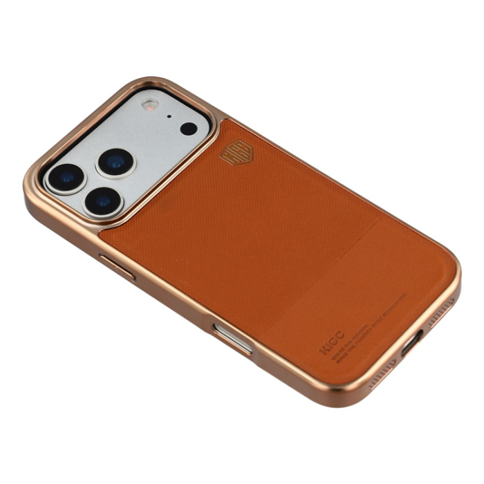 KIGC - KIGC iPhone 17 Pro Max Mobilskal Electroplating PC + TPU + PU