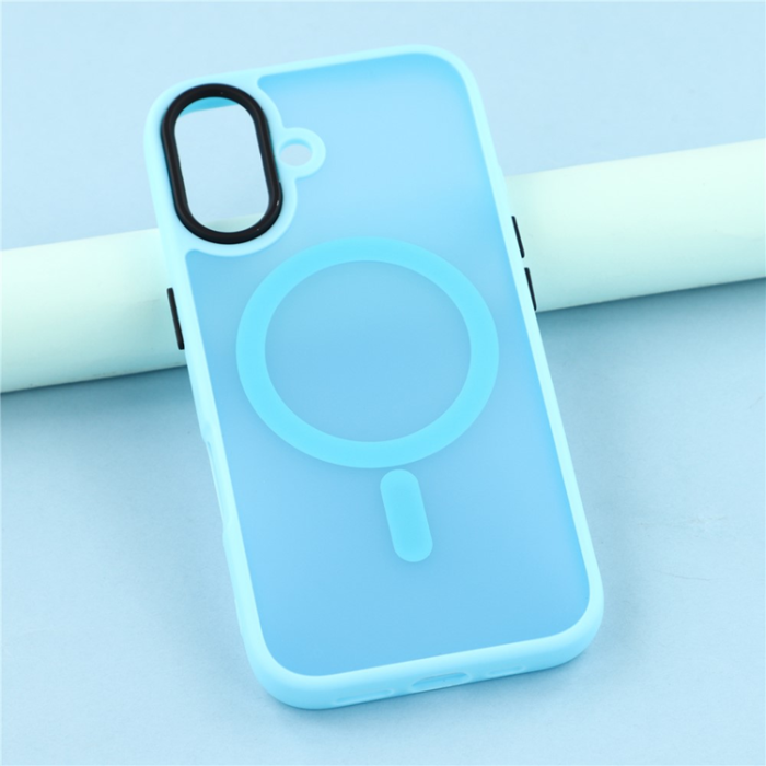 A-One Brand - iPhone 17 Mobilskal MagSafe Skin Touch - Blå