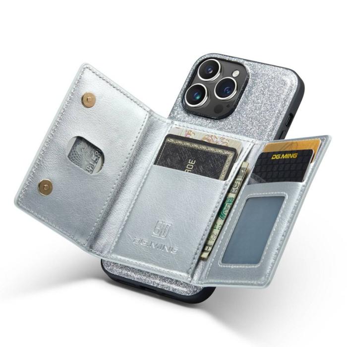 DG.MING - DG.MING M3 Series Mobilskal till iPhone 13 Pro 2-i-1 Silver