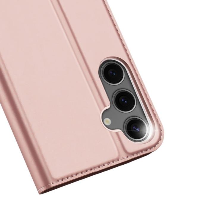 Dux Ducis - DUX DUCIS Skin Pro Series Samsung Galaxy S25 Fodral KonstLäder - Rosa