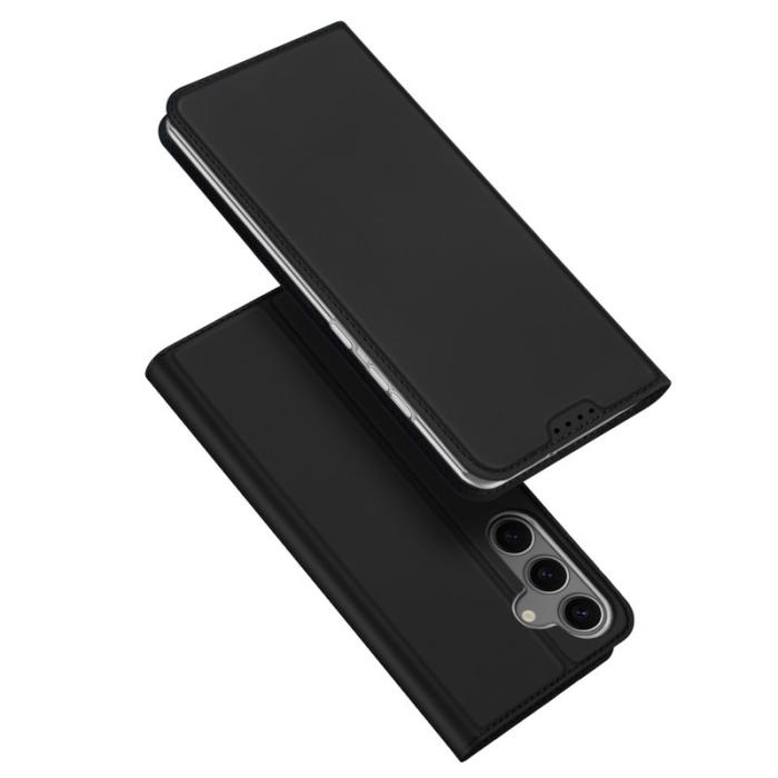 Dux Ducis - DUX DUCIS Skin Pro Series Samsung Galaxy S25 Fodral KonstLäder - Svart