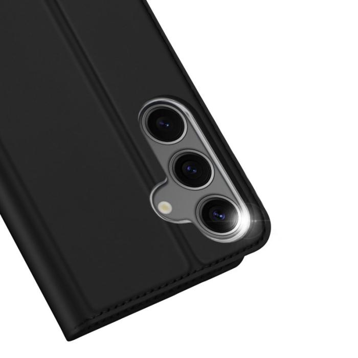 Dux Ducis - DUX DUCIS Skin Pro Series Samsung Galaxy S25 Fodral KonstLäder - Svart