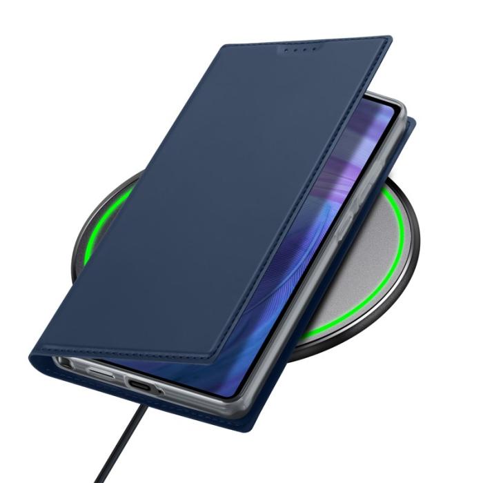Dux Ducis - DUX DUCIS Skin Pro Series Samsung Galaxy S25 Ultra Fodral KonstLäder - Blå