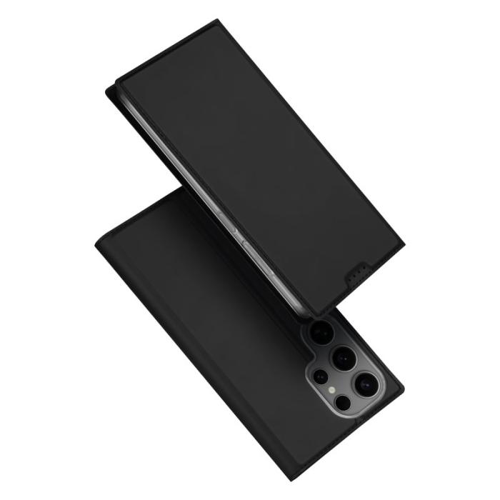 Dux Ducis - DUX DUCIS Skin Pro Series Samsung Galaxy S25 Ultra Fodral - KonstLäder - Svart