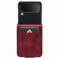 LC.imeeke - LC.IMEEKE f&ouml;r Samsung Galaxy Z Flip4 Fodral KonstL&auml;der - R&ouml;d