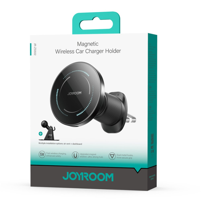 Joyroom - JOYROOM MagSafe Bilhållare Luftventil/Instrumentbräda Trådlös