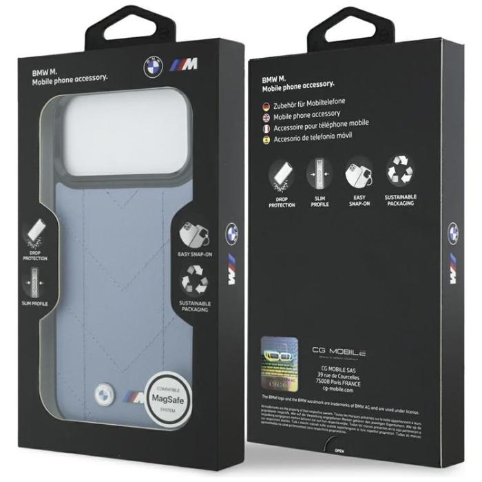 BMW - BMW Mobilskal till iPhone 17 Pro Max MagSafe M Quilted Logo