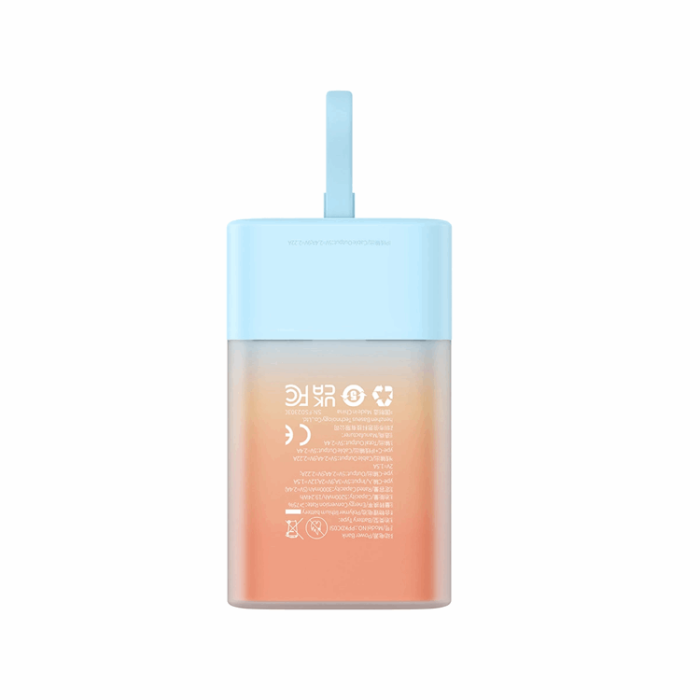 BASEUS - Baseus Powerbank 5200mAh Popsicle 20W - Blå/Orange
