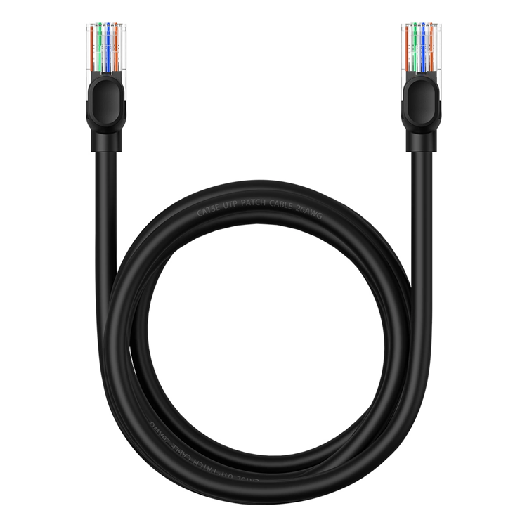 Alternativ bild 0 för Ethernet CAT5 2m network cable (black)