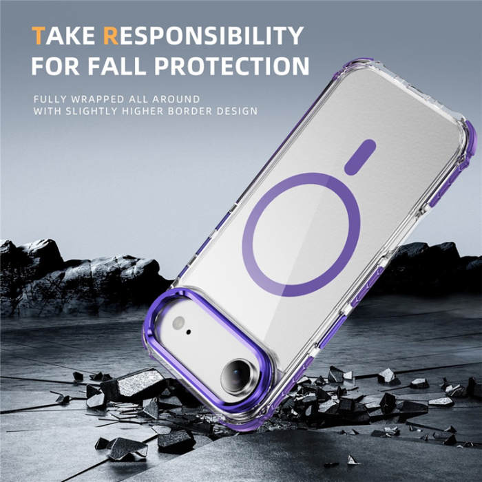A-One Brand - iPhone 17 Air Mobilskal MagSafe Kickstand - Lila