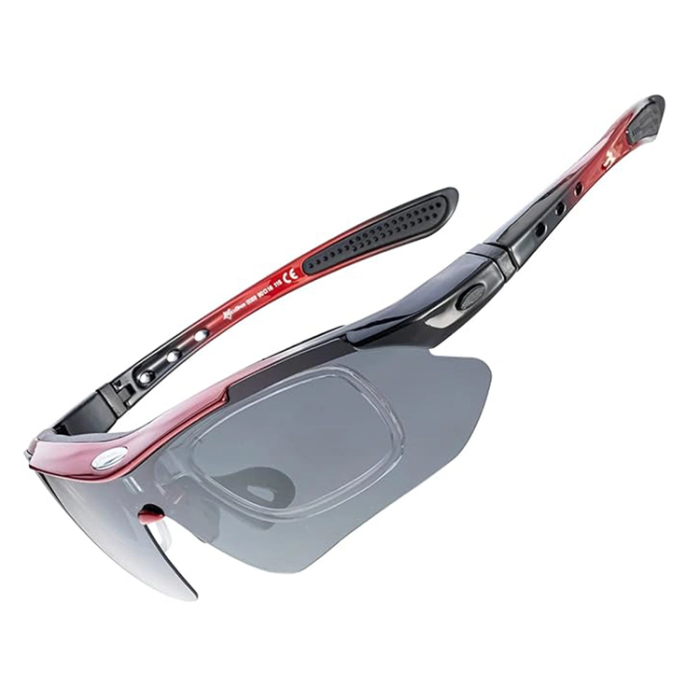Rockbros - Rockbros photochromic UV400 Cykelglasögon - Röd