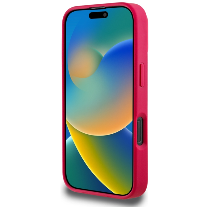 Guess - Guess iPhone 16 Pro Max Mobilskal Magsafe Flower Pattern - Fuchsia