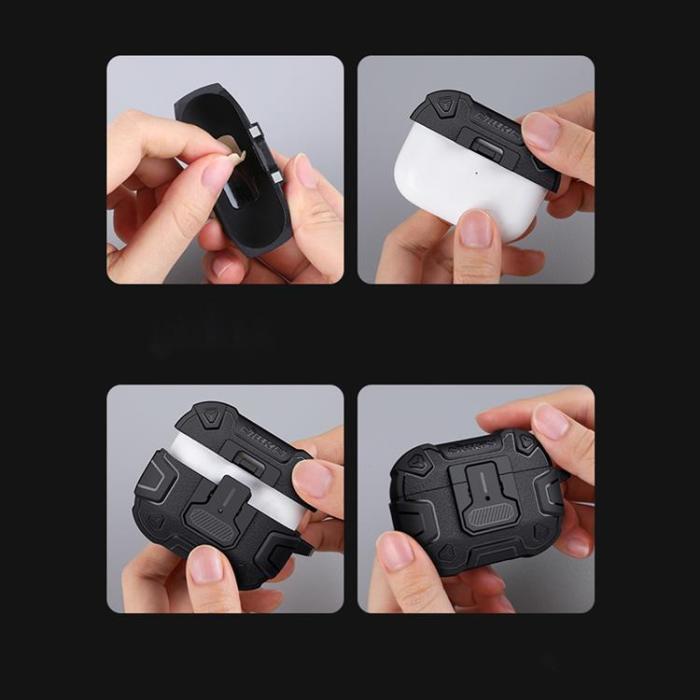Nillkin - Nillkin AirPods Pro 2 Skal Bounce Pro Armored - Röd