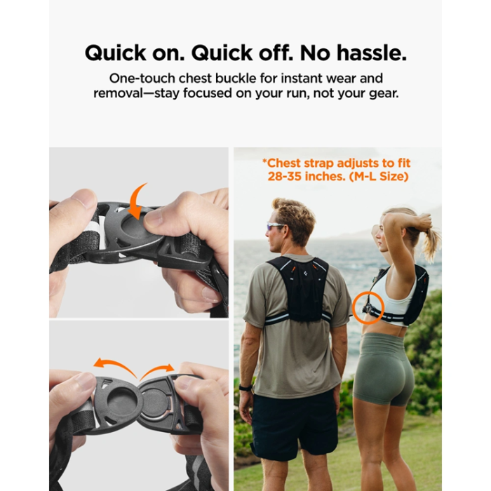 Spigen - Spigen A720 Dynamic Shield Löparväst (M-L) - Svart