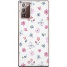 iSecrets - Mobilskal till Samsung Galaxy Note20 med Blommor och fjärillar