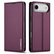 LC.imeeke - LC.IMEEKE L1 Series iPhone Air Pl&aring;nboksfodral Konstl&auml;der - Lila