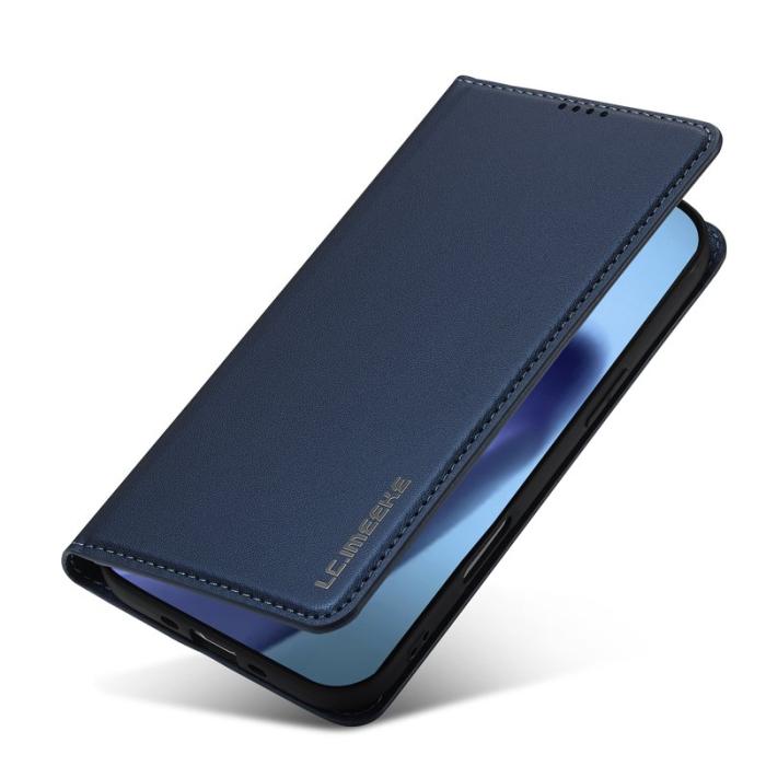 LC.imeeke - LC.IMEEKE L1 Series iPhone Air Plånboksfodral Konstläder - Blå