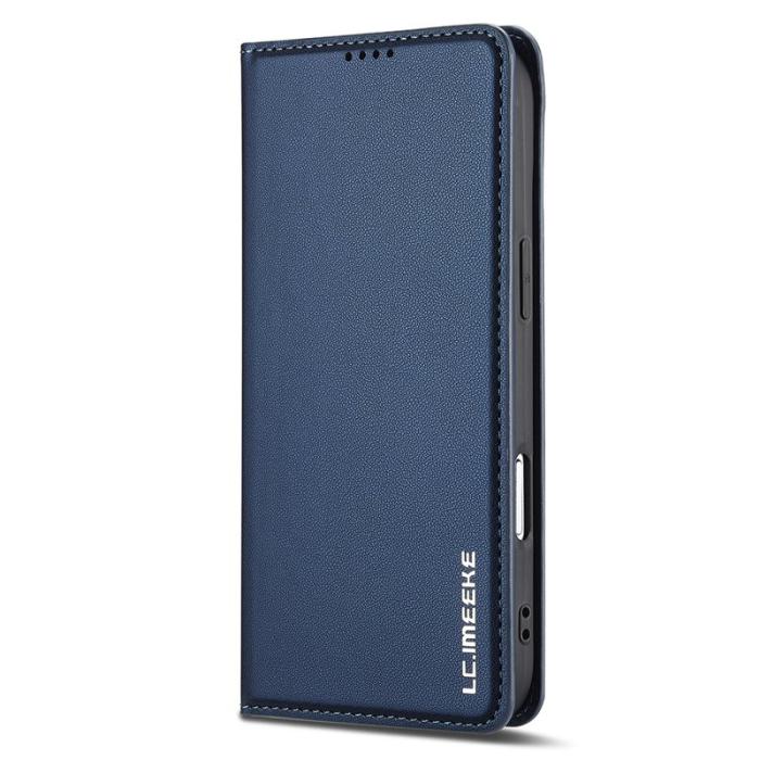 LC.imeeke - LC.IMEEKE L1 Series iPhone Air Plånboksfodral Konstläder - Blå