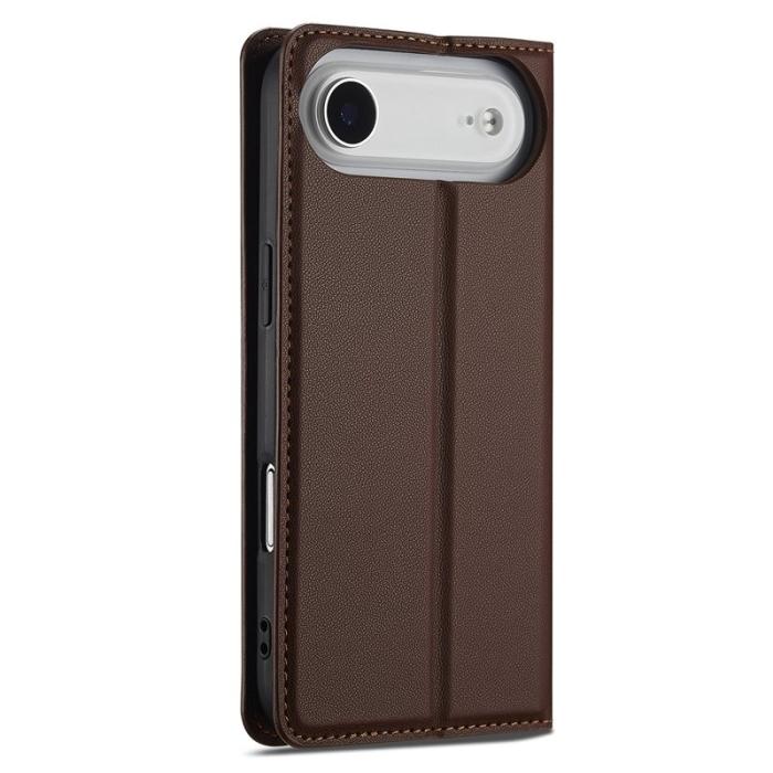 LC.imeeke - LC.IMEEKE L1 Series iPhone Air Plånboksfodral Konstläder - Brun