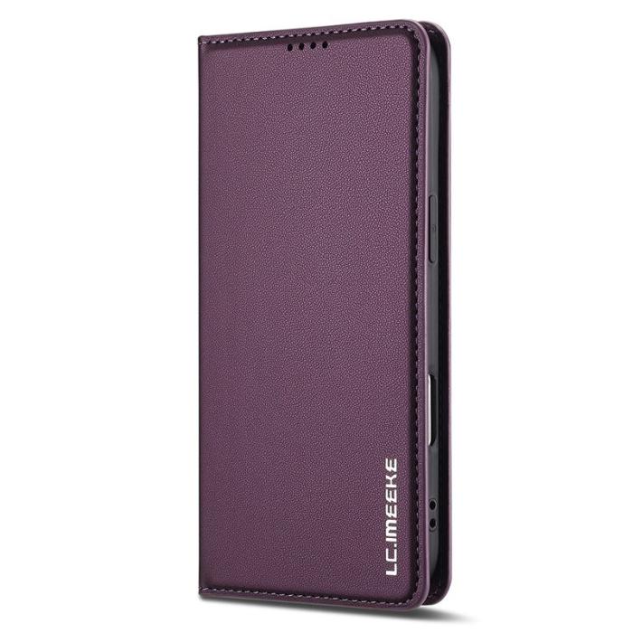 LC.imeeke - LC.IMEEKE L1 Series iPhone Air Plånboksfodral Konstläder - Lila