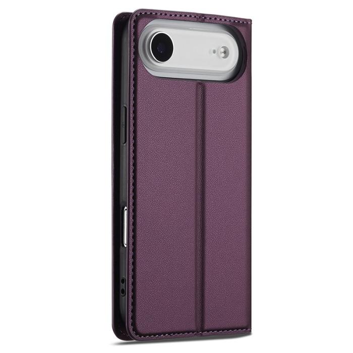LC.imeeke - LC.IMEEKE L1 Series iPhone Air Plånboksfodral Konstläder - Lila