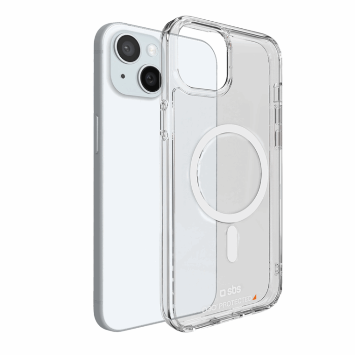 SBS - SBS iPhone 15 Mobilskal Magsafe D3O - Transparent