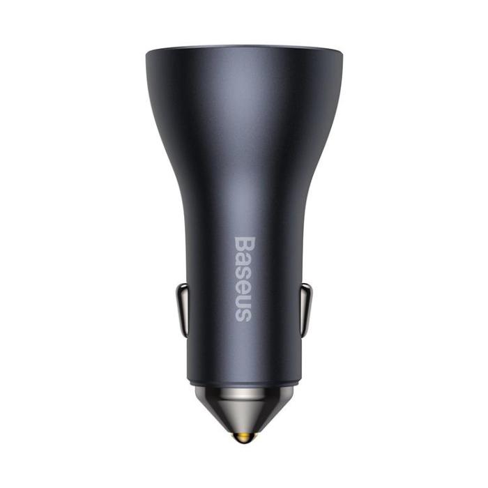 BASEUS - Baseus Golden Contactor Pro USB-A Billaddare + 2x USB-C 65W - Svart