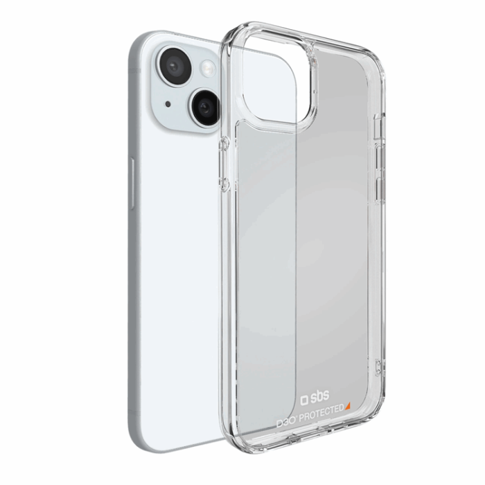 SBS - SBS iPhone 15 Mobilskal D3O - Transparent