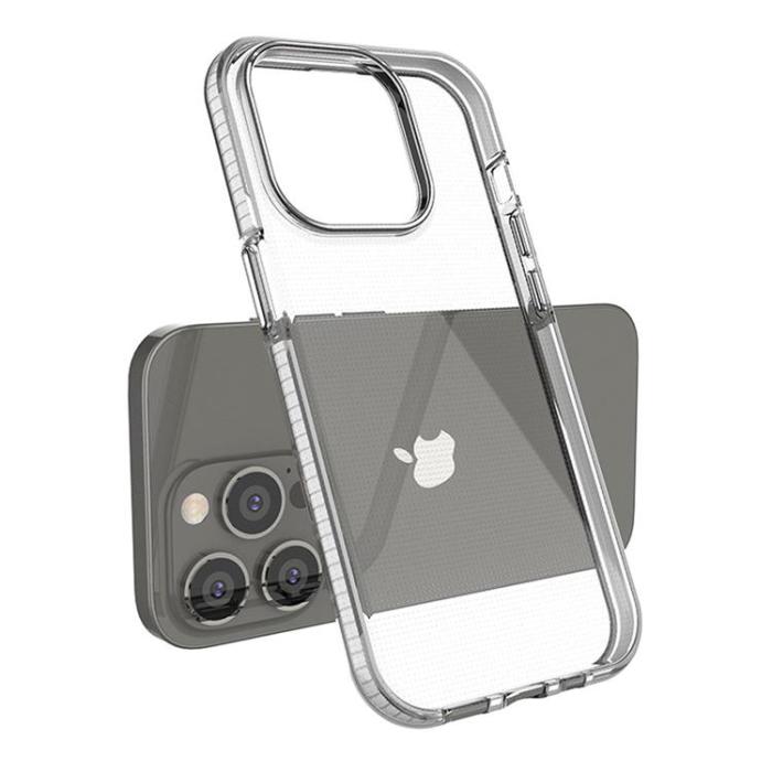 OEM - iPhone 14 Pro Skal Spring Silicone med Ram - Svart