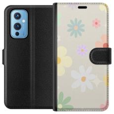 iSecrets - Plånboksfodral till OnePlus 9 med fejdande blommor