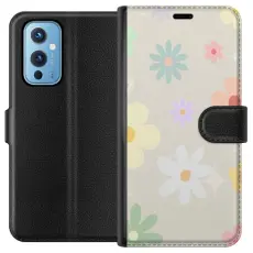 Gustaf - Pl&aring;nboksfodral till OnePlus 9 med fejdande blommor