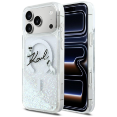KARL LAGERFELD - Karl Lagerfeld iPhone 17 Pro Max Mobilskal Magsafe Liquid Glitter