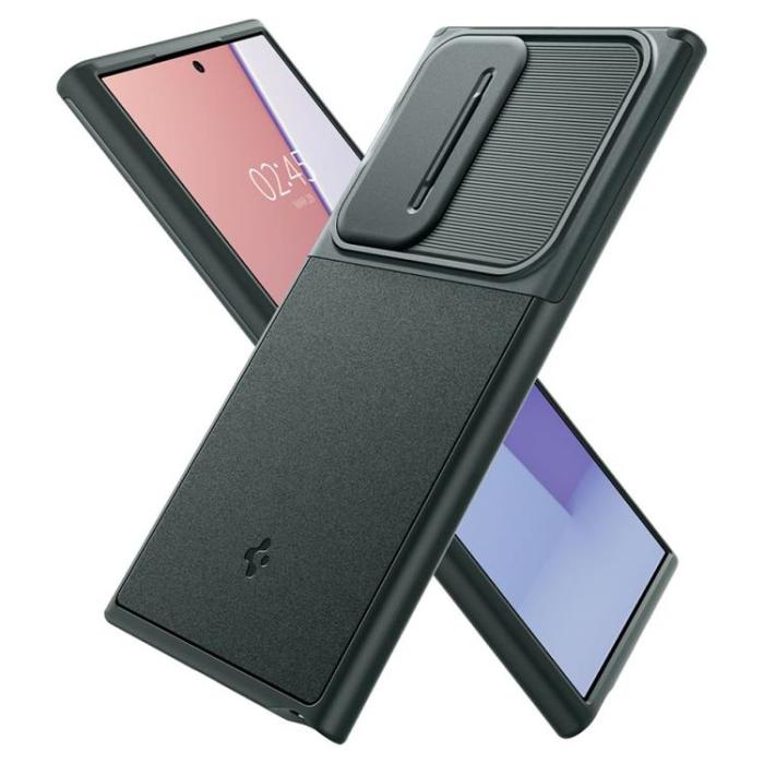 Spigen - Spigen Galaxy S24 Ultra Mobilskal Optik Armor - Abyys Grön
