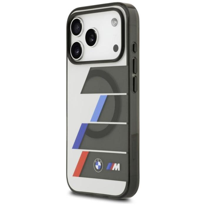 BMW - BMW iPhone 17 Pro Max Mobilskal MagSafe Metal Tricolor Lines - Anthracite