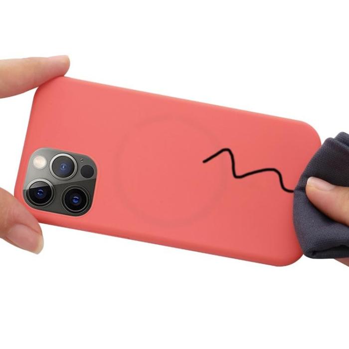 OEM - iPhone 14 Pro Skal Magsafe Silicone Ultra Slim - Skrikrosa