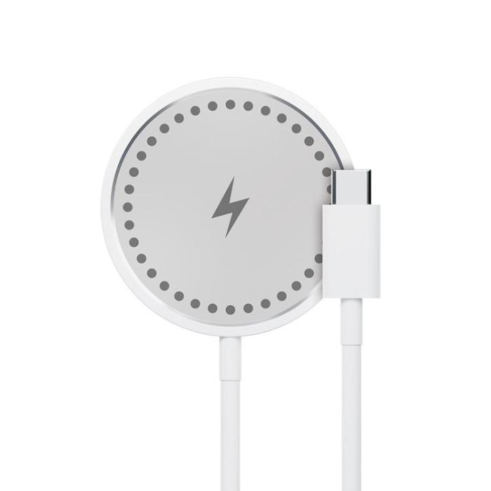 Maxlife - Maxlife 15W Trådlös Laddare Magnetisk - Vit