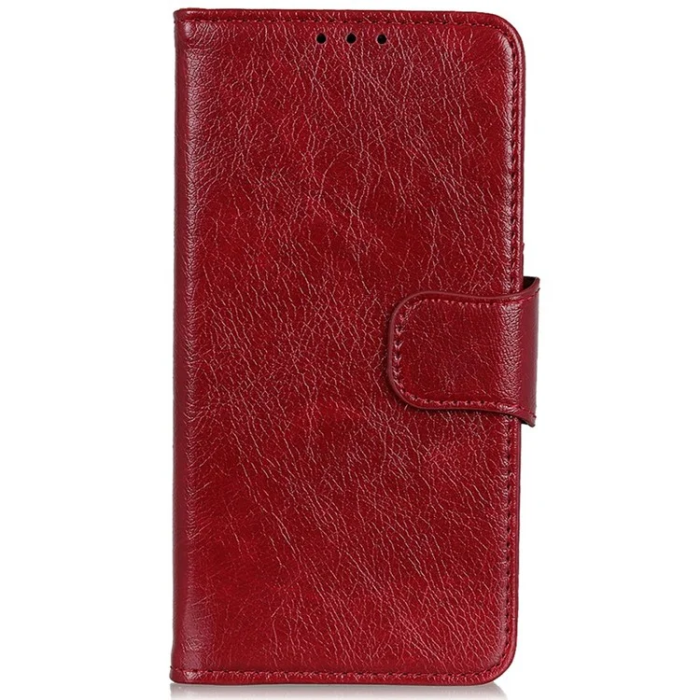 A-One Brand - Sony Xperia 1 VII Plånboksfodral Äkta Läder - Röd