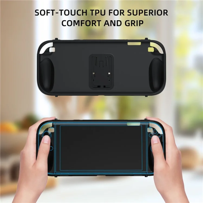 JYS - JYS Nintendo Switch 2 Skal med Stativ - Svart