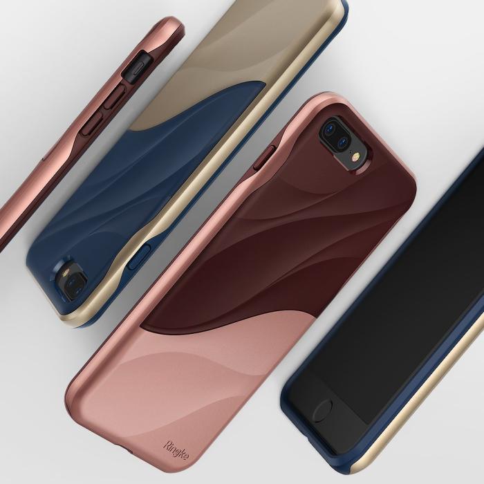 UTGATT5 - Ringke Wave Skal till iPhone 8 Plus/7 Plus - Gold