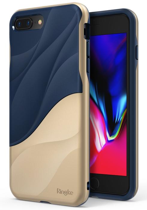 UTGATT5 - Ringke Wave Skal till iPhone 8 Plus/7 Plus - Gold